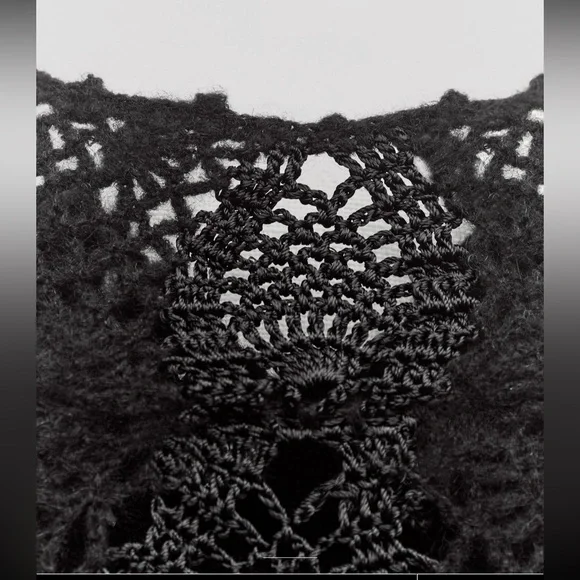 Zara long crocheted dress limited edition hand knit - Picture 9 of 13